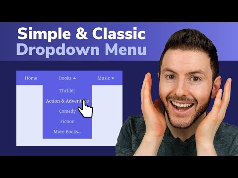 Simple & Classic Dropdown Menu (Screen-Reader Friendly) Using HTML CSS & Javascript