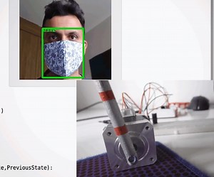 Mask Detection on Raspberry Pi With Stepper Motor Access Control