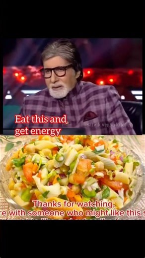 Chickpea Pasta 🥗 | Healthy Cucumber Salad | Amitabh Bachchan 😍 #shorts