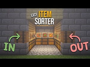 EASIEST Item Sorter In Minecraft! (Fully Automatic & Expandable)
