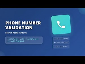 Phone Number Validation with RegEx: A Beginner's Guide