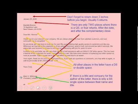 How to write a business letter