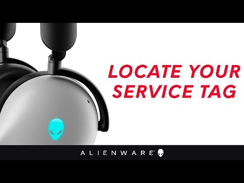 How to locate your Service Tag on your Alienware computers or monitors