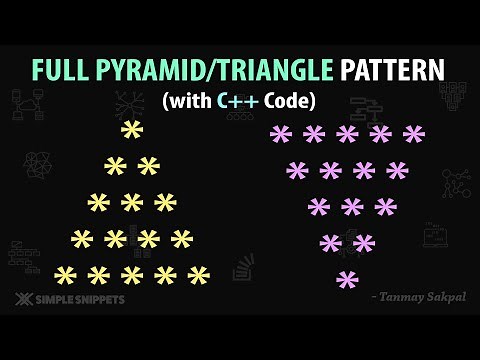 Full Triangle/Pyramid Pattern Printing (With C++ Code) | Pattern Printing Programs
