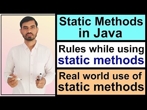 Static Methods in Java (Hindi) || Static Keyword in Java