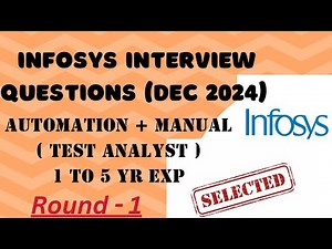 I PASSED Infosys Interview with Selenium and JAVA Automation