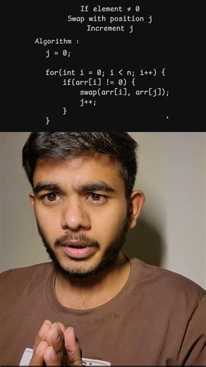 DAY 8 – Move Zeros 🔥 | Logic Building In 30 Days
