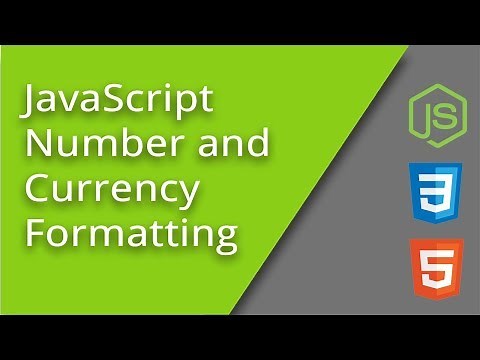 International Number and Currency Formatting with JS