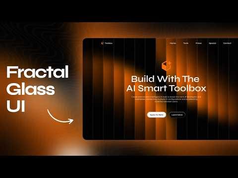 Build this Modern Fractal Glass Landing Page With HTML, CSS and JavaScript
