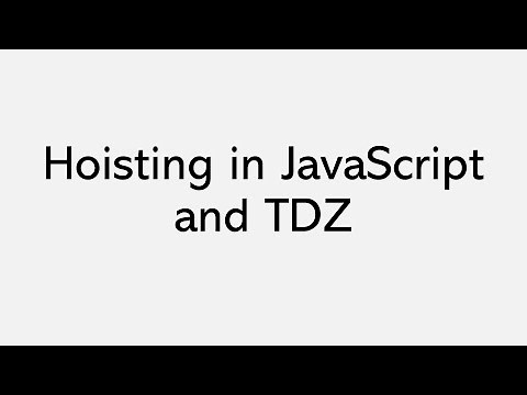 Hoisting in JavaScript and TDZ