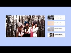 Build Video Gallery Using HTML CSS And JavaScript