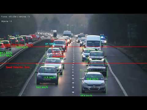 AI Vehicle Speed Detection & License Plate Recognition | Final Year Python Project (YOLOv8 + OpenCV)