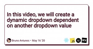 In this video, we will create a dynamic dropdown dependent on another dropdown value