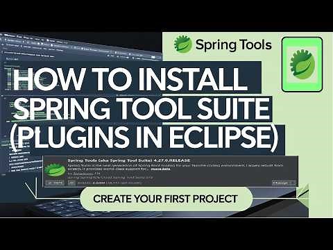 How to Install Spring TOOL Suite in Eclipse | Create Your First Spring Boot Project