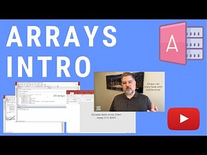 How to Use 1D and 2D Arrays in MS Access VBA - Introduction