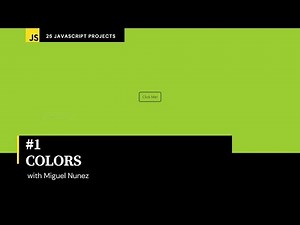 #1 of 25 Beginner Projects - HTML, CSS, & JavaScript - Colors ( Responsive Design )
