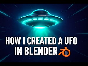 Realistic UFO Animation | Sci-Fi 3D Modeling & Rendering