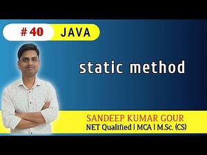 static method in Java | static members in java