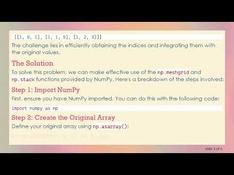 How to Append Indices to Each Element in a NumPy Array