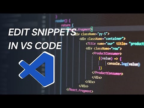 How to Edit Snippet in VS Code | Boost Your Productivity