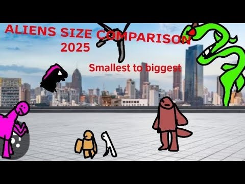 Aliens size comparison (From movies cartoons and video games)