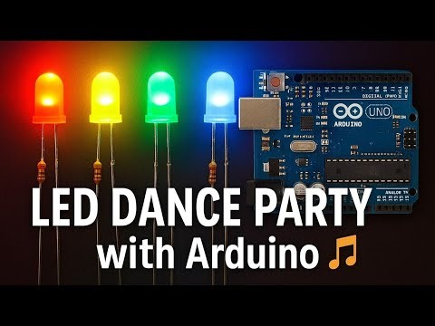 Arduino LED Dance Party | Random + Chase + Flash Light Effects | YASHASH BM