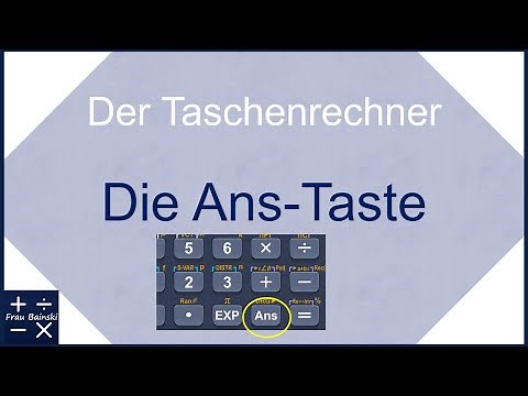 Taschenrechner: Die Ans-Taste