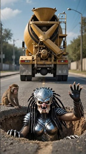 Alien Rescues the Female Predator