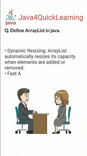 Define ArrayList in java #corejava #arraylist #collectionframework #java4quicklearning