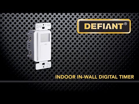 32648: Defiant 7-Day In-Wall Timer - Installation and Setup