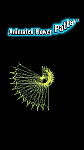 Animated Flower Pattern in Python 🌸 | Satisfying Coding Art #Shorts