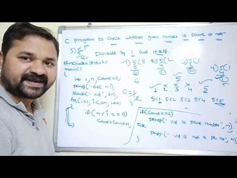 Prime Number Program in C|c program to check whether given number is prime or not