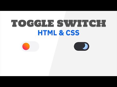 Create a Stylish Toggle Switch Button with HTML & CSS!