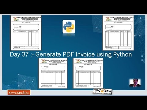 Day 37 Generate PDF Invoice using Python