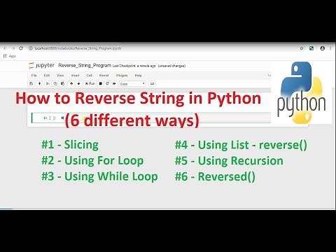 How to Reverse String in Python || 6 Different Way || Python Programming