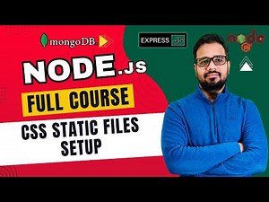 NodeJS Tutorial in Hindi #39 - Add & Serve CSS Files | Static Files Setup