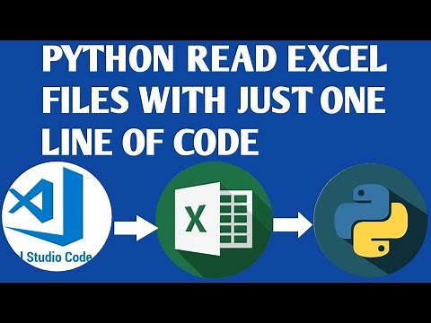 Read Excel File IN PYTHON WITH JUST ONE LINE OF CODE | Import Excel data file into python pandas