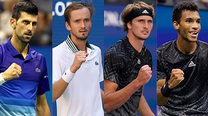 Our four men's semifinalists have blown out the competition with their incredible shot-making. | US Open Tennis Championships