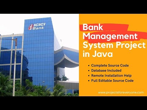 Banking Software Project in Java with MySql, JDBC | Java Project for beginners | Bank Management