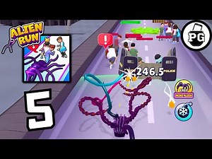 New Tentacle Upgrades 🛸 Alien Run - Tentacle Attack - Gameplay Walkthrough |Part 5|