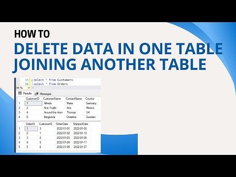 40 How to delete data from one table after joining another table using sql