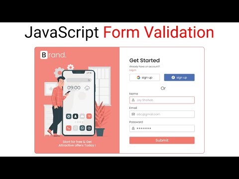 Learn JavaScript form validation || JavaScript project for beginners ✨✨