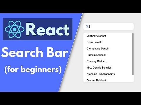 Make a Search Bar with React (with API Calls) | Beginners Tutorial