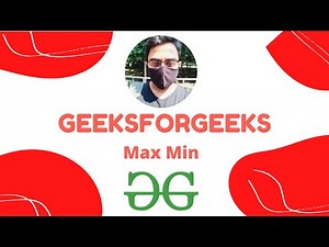 Maximum and minimum of an array using minimum number of comparisons using Java (GFG)