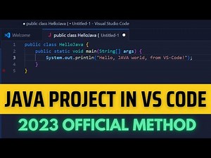 How to Write & Run Java Program in Visual Studio | Java Code in VS Code (2023 Update)