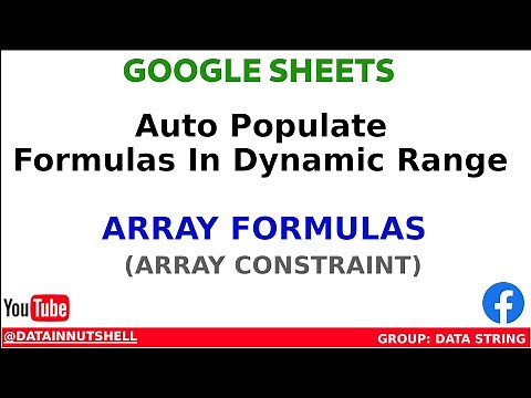 How To Use Array Formula With Array Constraint | Google Sheets