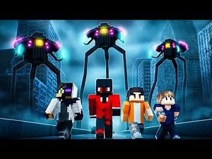 4 Idiots Vs Minecraft's Most Terrifying Alien Invasion Mod