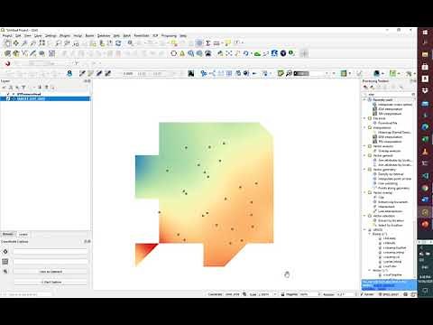 Creating Contour Map From XYZ Data Using QGIS