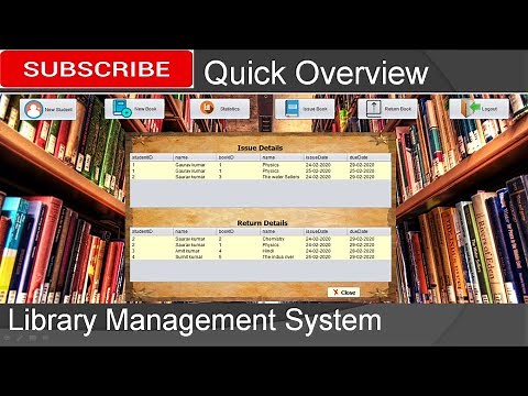 Quick Overview - Library Management System