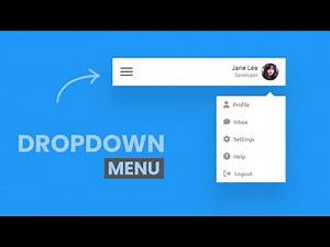 How To Create Dropdown Menu using HTML CSS and JavaScript